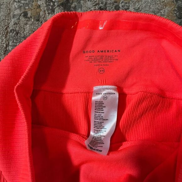 GOOD AMERICAN RIBBED LEGGINGS! EUC! SIZE 3/4 - Picture 4 of 7